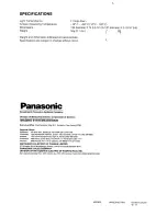 Preview for 2 page of Panasonic WV-CS1S Instructions