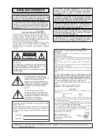 Предварительный просмотр 2 страницы Panasonic WV-CS400 Operating Instructions Manual