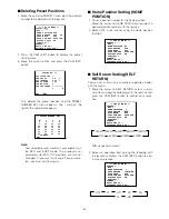 Preview for 31 page of Panasonic WV-CS570/G Operating Instructions Manual