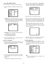 Preview for 37 page of Panasonic WV-CS574E Operating Instructions Manual