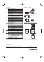 Предварительный просмотр 2 страницы Panasonic WV-CS580 Preliminary