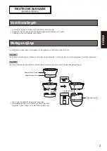 Preview for 3 page of Panasonic WV-CS5S Operating Instructions Manual