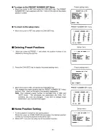 Preview for 18 page of Panasonic WV-CS604A Operating Instructions Manual