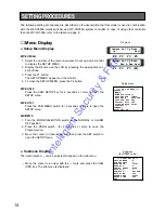 Preview for 14 page of Panasonic WV-CS850 Operating Instructions Manual