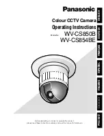 Panasonic WV-CS850B Operating Instructions Manual preview