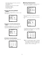 Preview for 20 page of Panasonic WV-CS850B Operating Instructions Manual