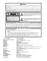 Предварительный просмотр 2 страницы Panasonic WV-CS850B Service Manual