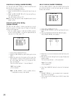 Предварительный просмотр 20 страницы Panasonic WV-CU161C/B Operating Instructions Manual