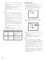 Предварительный просмотр 22 страницы Panasonic WV-CU161C/B Operating Instructions Manual