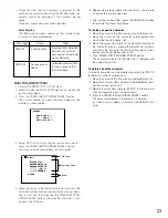 Предварительный просмотр 23 страницы Panasonic WV-CU161C/B Operating Instructions Manual