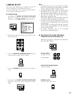 Предварительный просмотр 31 страницы Panasonic WV-CU161C/B Operating Instructions Manual