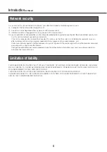 Preview for 6 page of Panasonic WV-CU980 Operating Instructions Manual