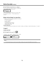 Preview for 18 page of Panasonic WV-CU980 Operating Instructions Manual