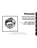 Panasonic WV-CW240S Operating Instructions Manual preview