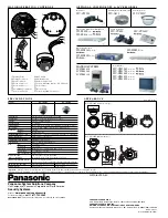 Предварительный просмотр 3 страницы Panasonic WV-CW244 Series Specifications