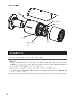 Предварительный просмотр 14 страницы Panasonic WV-CW304LE Installation Manual