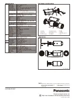 Предварительный просмотр 2 страницы Panasonic WV-CW314L Speci?Cations