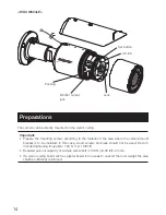 Предварительный просмотр 14 страницы Panasonic WV-CW324LE Series Installation Manual