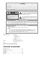 Preview for 2 page of Panasonic WV-CW370 Series Service Manual