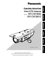 Preview for 1 page of Panasonic WV-CW384E Operating Instructions Manual