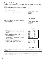 Preview for 58 page of Panasonic WV-CW384E Operating Instructions Manual