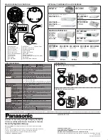 Preview for 6 page of Panasonic WV-CW474 Series Specifications