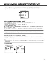 Preview for 21 page of Panasonic WV-CW500S/G Operating	 Instruction