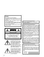 Preview for 2 page of Panasonic WV-CW504F Installation Manual