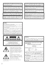 Предварительный просмотр 2 страницы Panasonic WV-CW590A Installation Manual