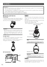 Предварительный просмотр 16 страницы Panasonic WV-CW590A Installation Manual