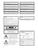 Preview for 2 page of Panasonic WV-CW590G Installation Manual