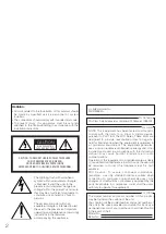 Preview for 2 page of Panasonic WV-CW594A Installation Manual