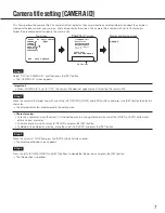 Preview for 7 page of Panasonic WV-CW630S/G Operating Instructions Manual