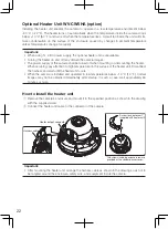 Preview for 22 page of Panasonic WV-CW634F Installation Manual