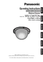 Panasonic WV-CW7CN Operating Instructions Manual предпросмотр