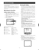 Preview for 22 page of Panasonic WV-CW960/G Operating Instructions Manual