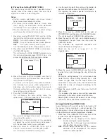 Preview for 36 page of Panasonic WV-CW960/G Operating Instructions Manual