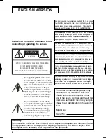 Preview for 2 page of Panasonic WV-CZ352 Operating Instructions Manual