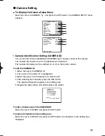 Предварительный просмотр 15 страницы Panasonic WV-CZ352 Operating Instructions Manual