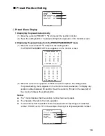 Предварительный просмотр 15 страницы Panasonic WV-CZ362E Operating Instructions Manual