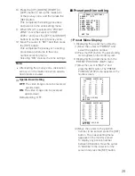 Preview for 29 page of Panasonic WV-CZ392E: WV-CZ492E Operating Instructions Manual