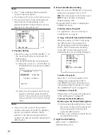 Preview for 30 page of Panasonic WV-CZ392E: WV-CZ492E Operating Instructions Manual