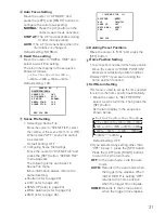 Preview for 31 page of Panasonic WV-CZ392E: WV-CZ492E Operating Instructions Manual