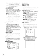 Preview for 32 page of Panasonic WV-CZ392E: WV-CZ492E Operating Instructions Manual