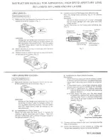 Предварительный просмотр 1 страницы Panasonic WV-LA1208 Instruction Manual