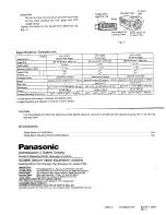 Предварительный просмотр 2 страницы Panasonic WV-LA1208 Instruction Manual