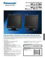 Предварительный просмотр 1 страницы Panasonic WV-LC1700 Specifications