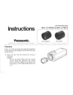 Panasonic WV-LF9C3 Instructions preview