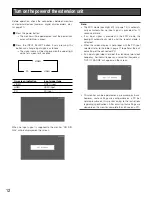 Preview for 12 page of Panasonic WV-LW1900 Operating Instructions Manual