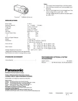 Предварительный просмотр 2 страницы Panasonic WV-LZ61 Instructions